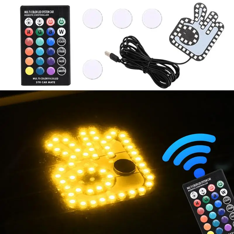 Rozsvietiť nálepku pre automobilové ruky LED značky