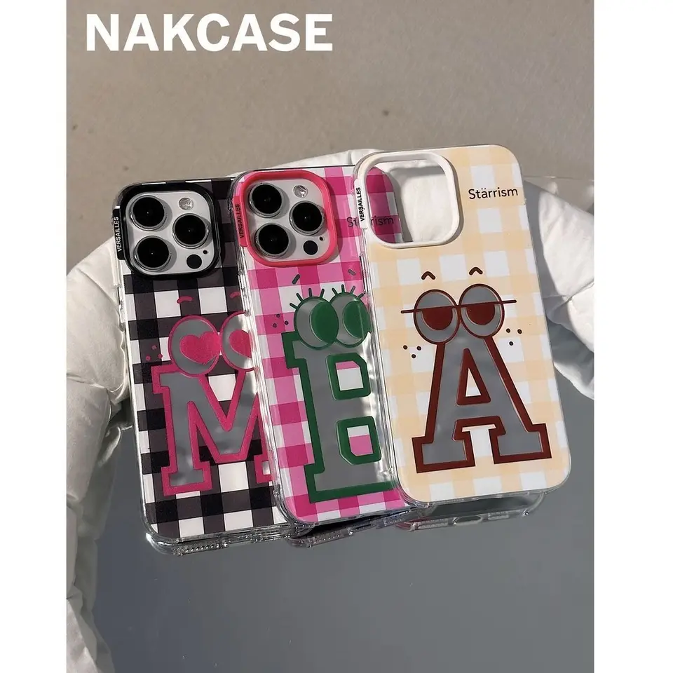 Roztomilé anglické telefóny pre iPhone 11 12 13 14 Pro Max pre iPhone Kórejský vintage telefónny puzdro