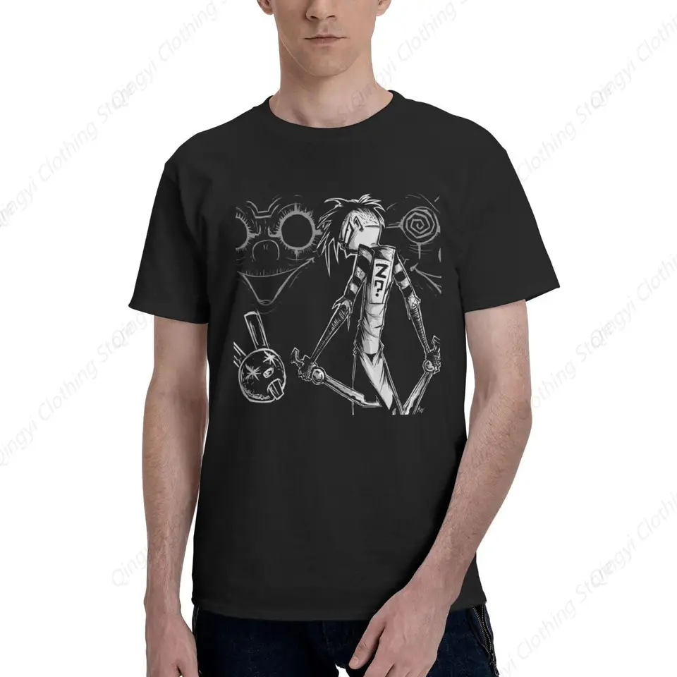 Roztomilé chlapci pánske tričká 3D tlačiareň Praktická posádka krátky rukáv Johnny a vražedná téma maniaka tričko