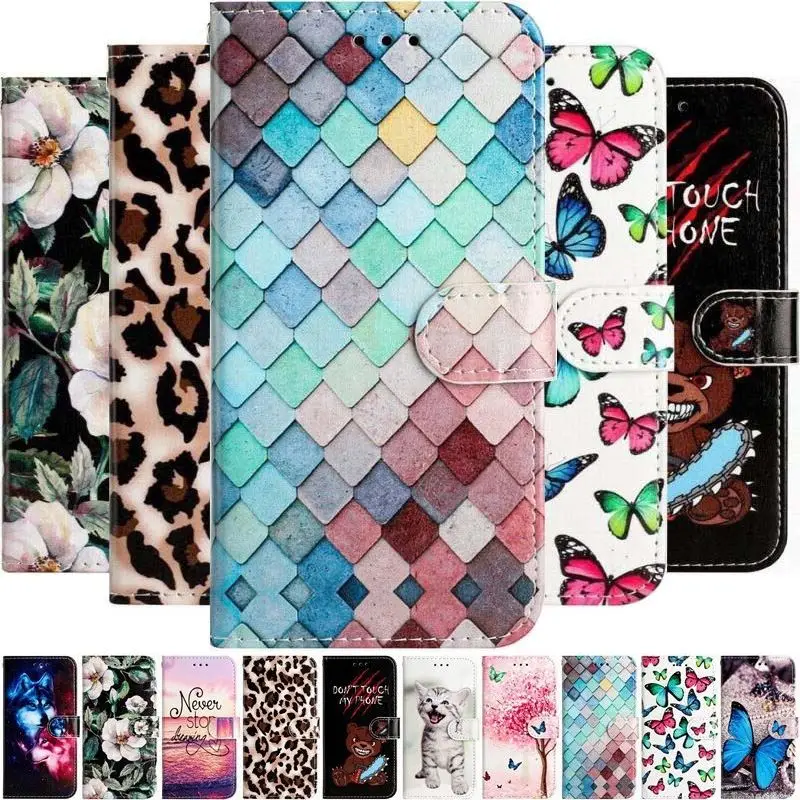 Roztomilé chránicie prípady pre Samsung Galaxy A04 A04S A14 A23S A32 A33 A52 A52S A53 A54 S23 S22 S21 S20 5G CARD Slots Cover D01E D01E