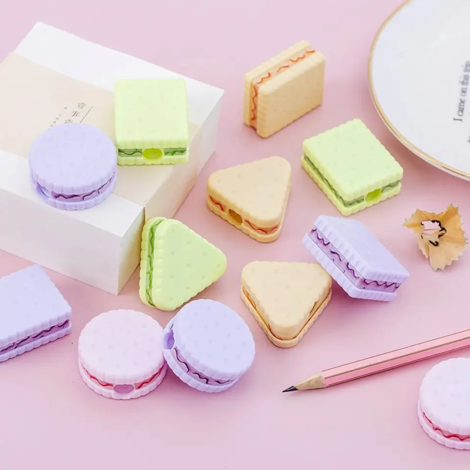 Roztomilé cookies ceruzka naostrenie cukrovinky Candy Farby ceruzka Cutter Student Novinka kreatívne kancelárske potreby pre deti