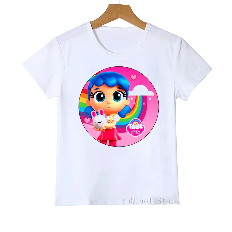 Roztomilé detské tričko karikatúra True a The Rainbow Kingdom T tričko Dievčatá Dievča