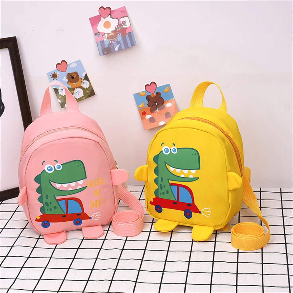 Roztomilé detské školské tašky Karikatúra Dinosaurus Kids batoh materská škola chlapci dievčatá Schoolbag Outdoor Travel batoh anti-Lost Bag
