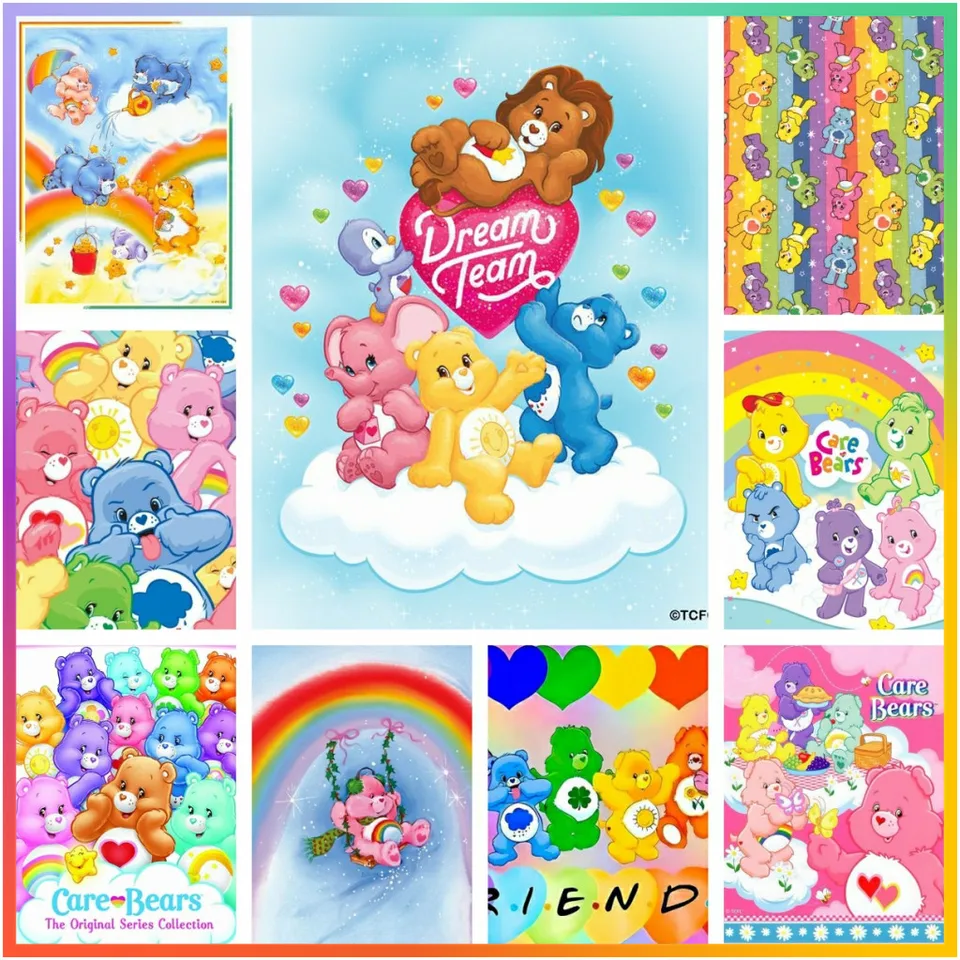 Roztomilé dúhové medvede karikatúra Diamond Painting Cross Stitch Mosaic výšivok Kit
