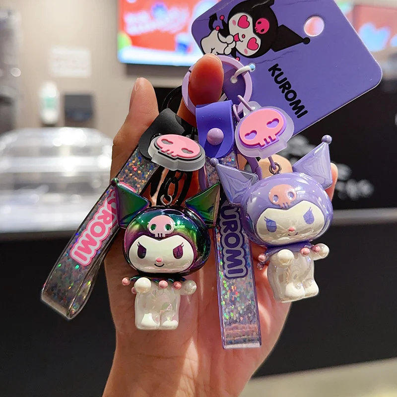 Roztomilé farebné pokovovanie karikatúry Keychain roztomilé kľúče pre bábiky Kľúčové reťazové tašky Prívesné doplnky
