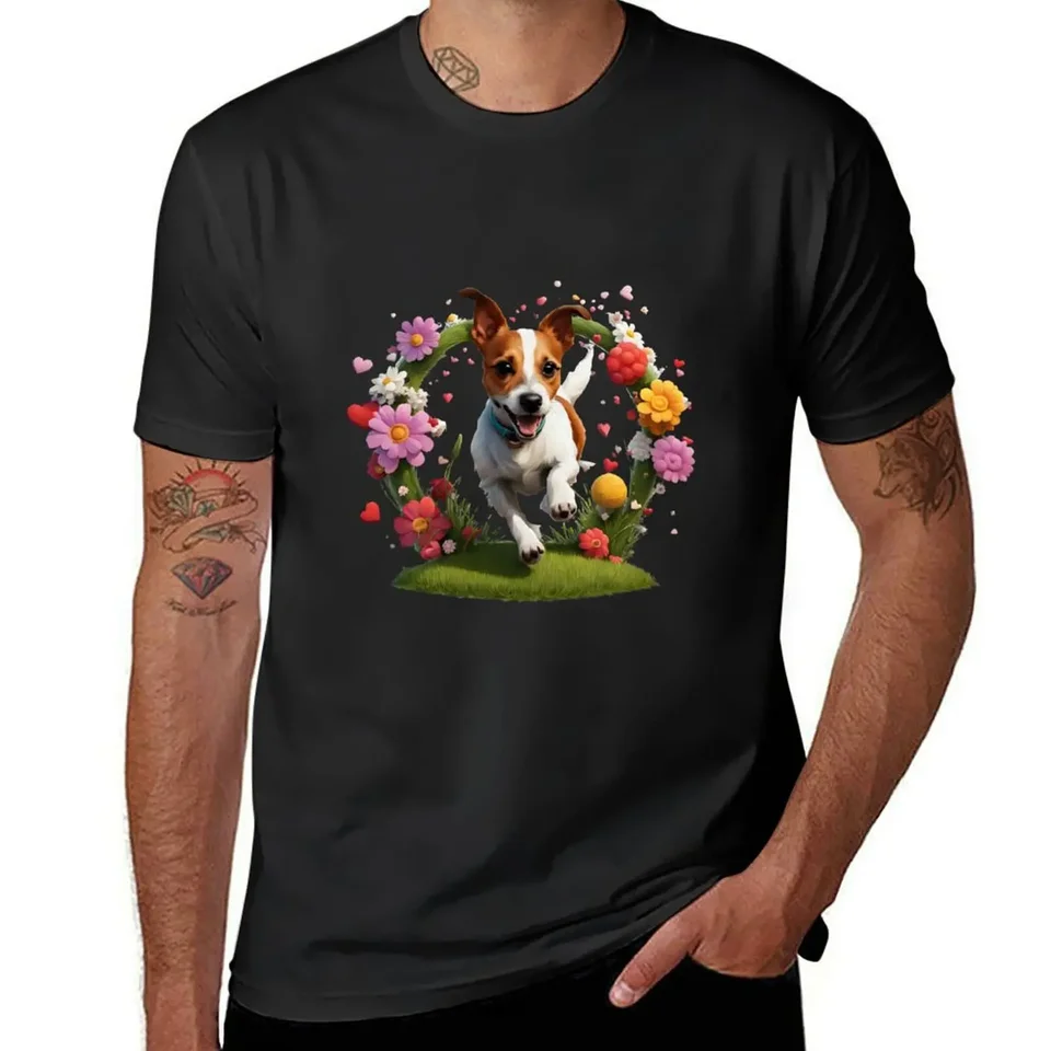 Roztomilé hravé tričko Jack Russell Terrier pre chlapca vtipné tričko Rapper Grapper Grafické odpaliská na mieru tričko Pánske oblečenie