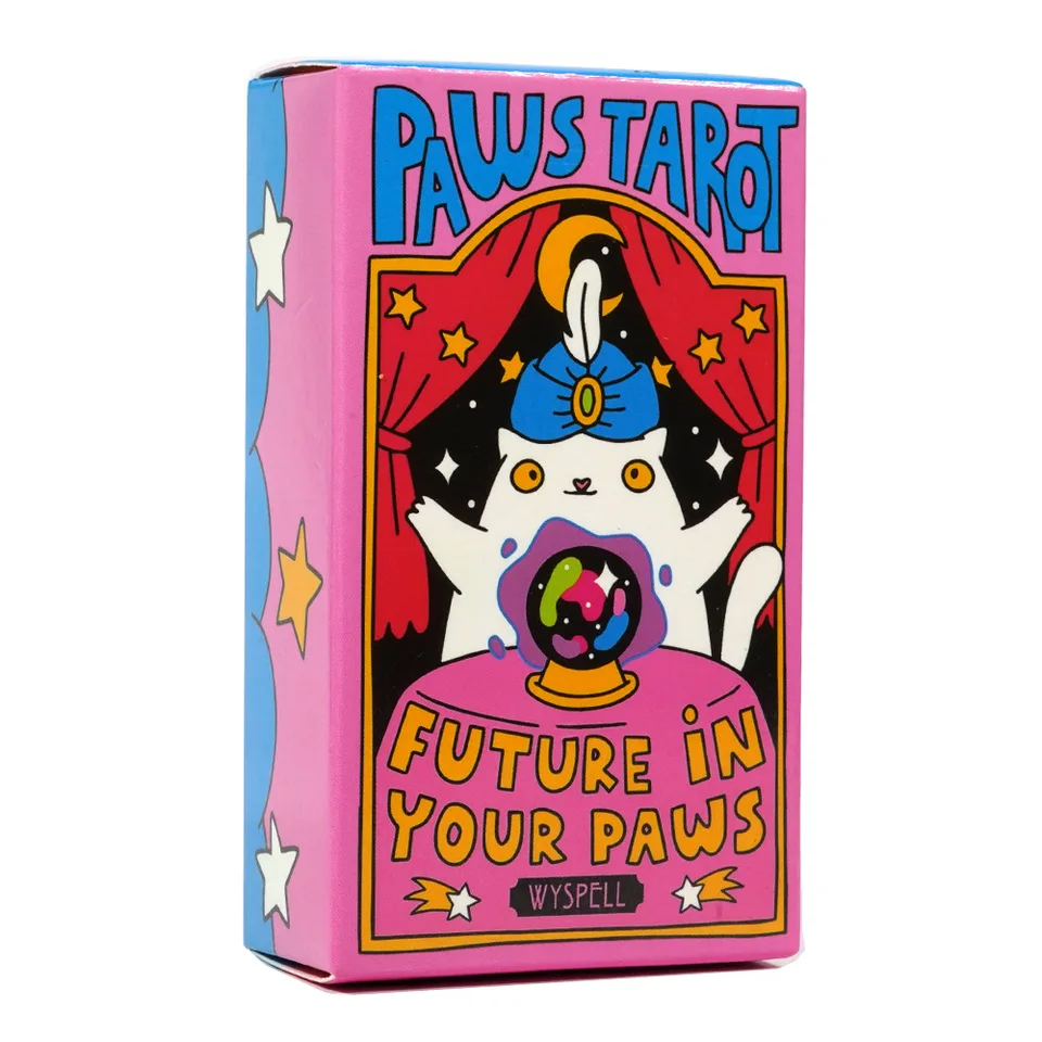 Roztomilé karty Tarot Cat Tarot A 78 DECK ENGLISH VISION DEZIDING EDITOVANIE ZÁKLADNÉ ZÁKLADNÉ HRAJE PRE LOVEROV CAT A CAT