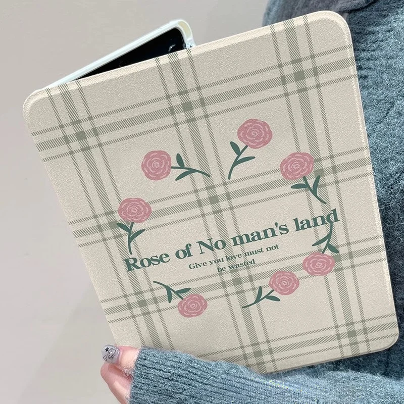 Roztomilé kvetinové puzdro pre 2024 Nový iPad Air 11 