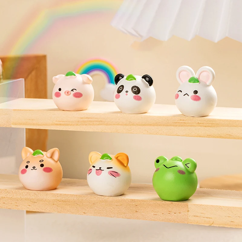 Roztomilé malé zvieratá karikatúry Mini miniatúrne postavy krajina ozdoba kreatívne DIY mikro domové dekorácie príslušenstvo
