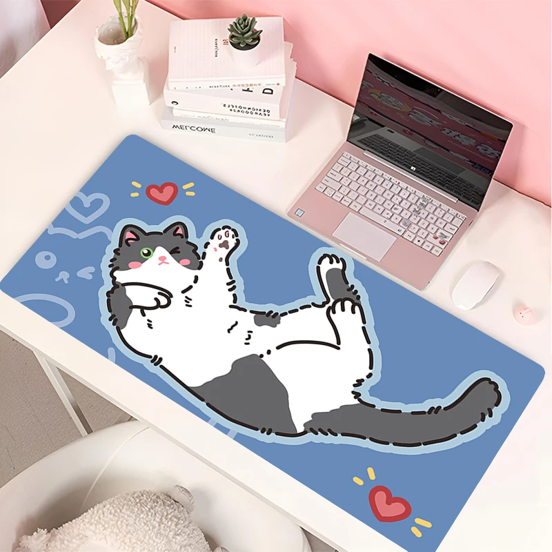 Roztomilé mačiatko karikatúra myš Mouse Pad NAPOJEM LÁSKY SRDCE SRDCE HROV KEŽNOSTI KELOVÝ KREF
