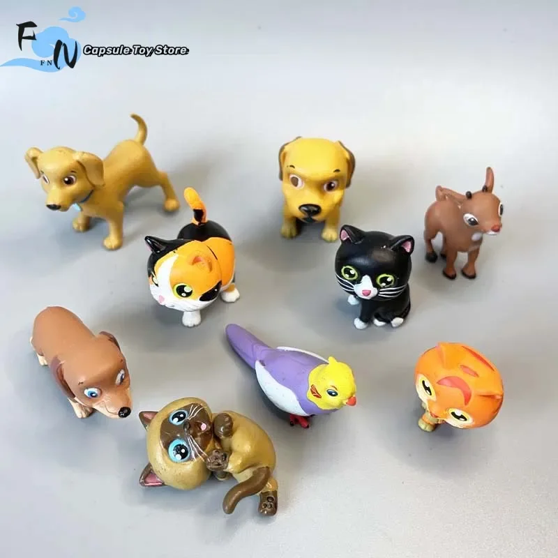 Roztomilé miniatúry figúrky Mini simulácia zvierat Cat Model Ornament Gashapon Gachapon Toy Auto doplnky vianočné darčeky