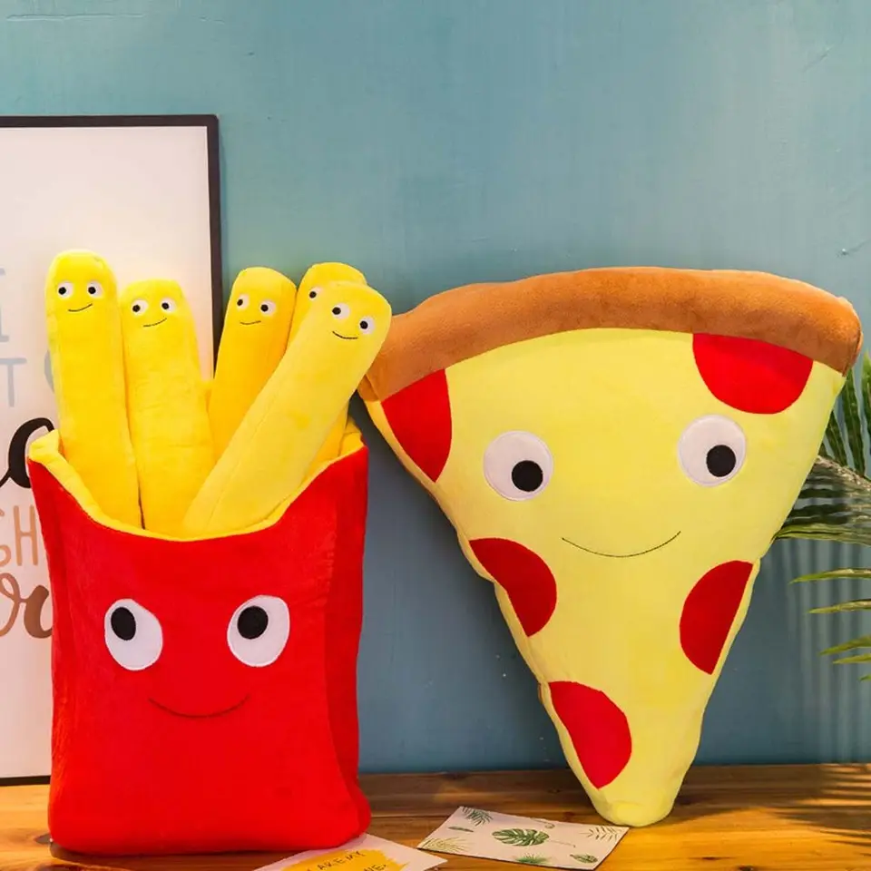 Roztomilé mäkké hračky vankúše Domáce dekorácie pre deti Darčeky Fries vankúš Frezí