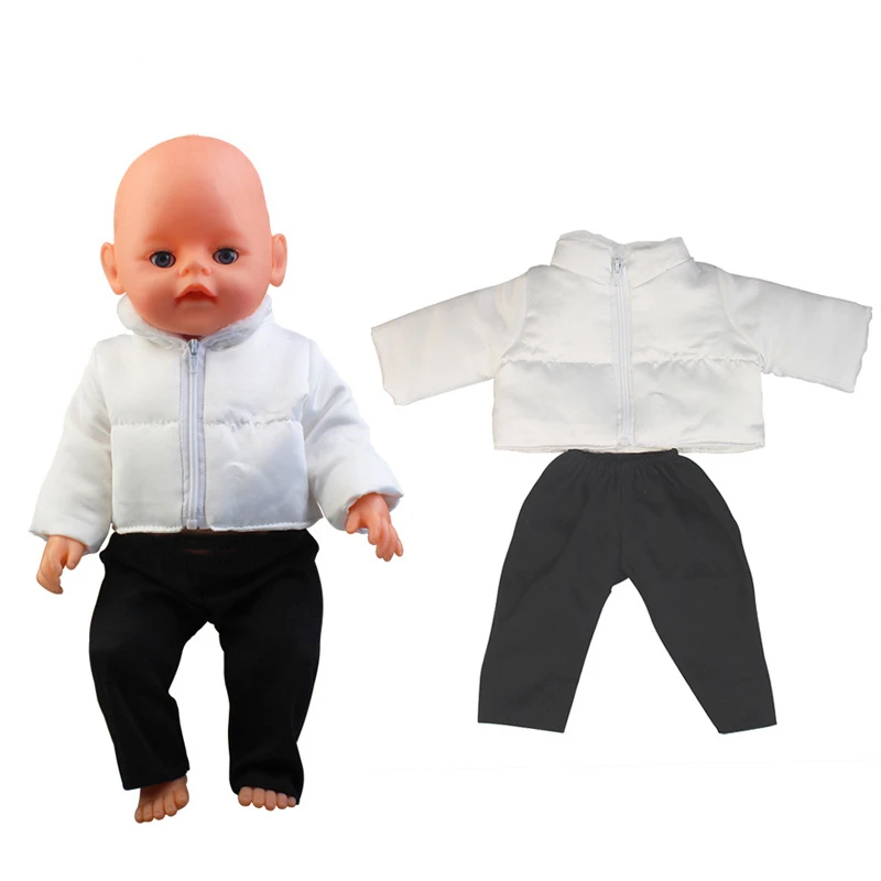 Roztomilé oblečenie Born Born New Baby Outfits Fit 43 cm Doll Down Coubatky nohavice pre americké dievčenské doplnky pre bábätká pre detský festival darček
