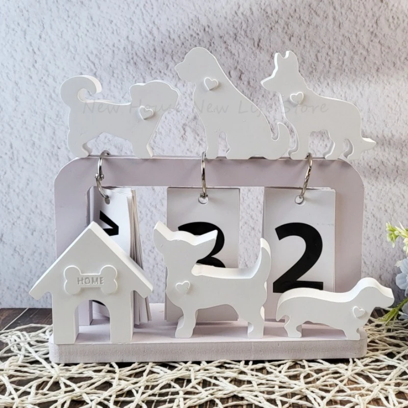 Roztomilé plesky psov pre psov Mini psov domáca dekorácia silikónová forma DIY ručne vyrábaná láska psie dom betón Cement Epoxidové živice formy