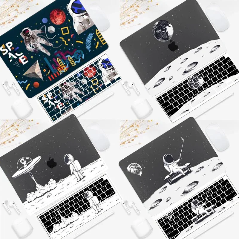 Roztomilé puzdrá na notebook Astronaut pre Apple MacBook Air 13,6 m2 A2681 Prípad pre Mac Book Pro 13 14 15 16 dotyk s obalom na klávesnicu