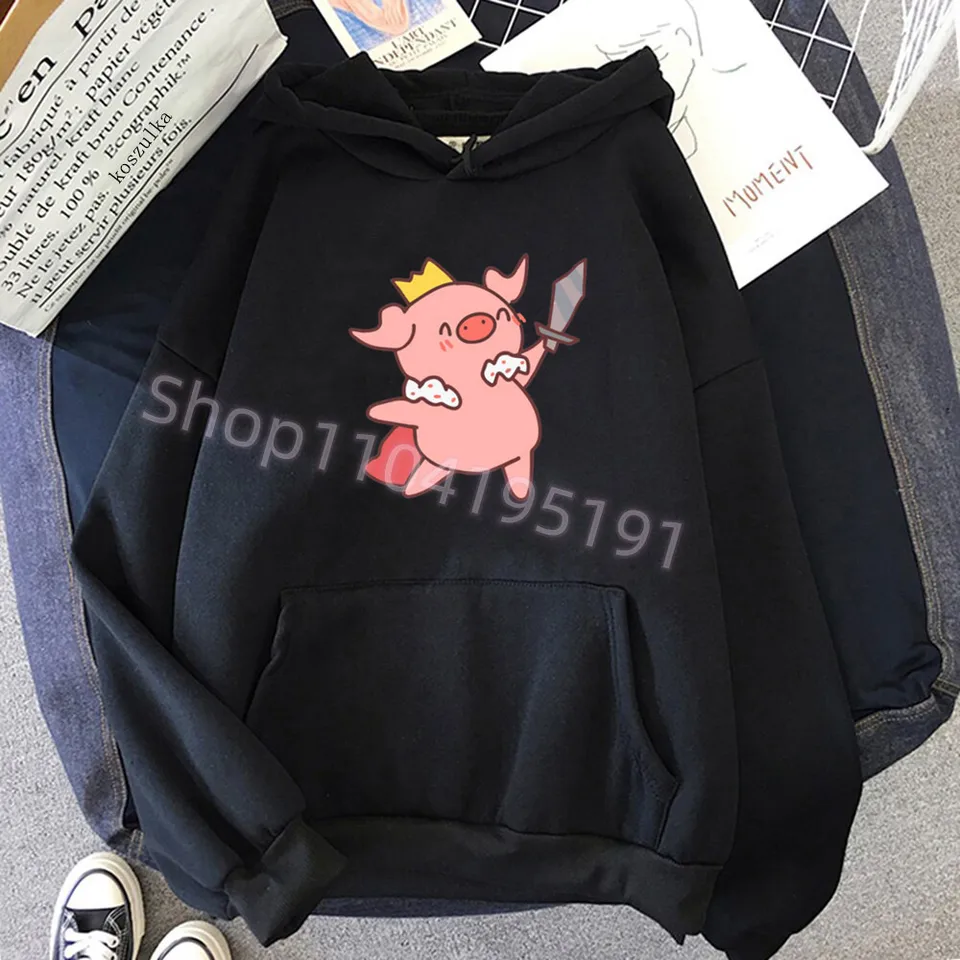 Roztomilé ružové mikiny zimné ženy vrcholy estetické nadmerne nadmerne anime mikiny harajuku mikiny s dlhým rukávom kawaii oblečenie