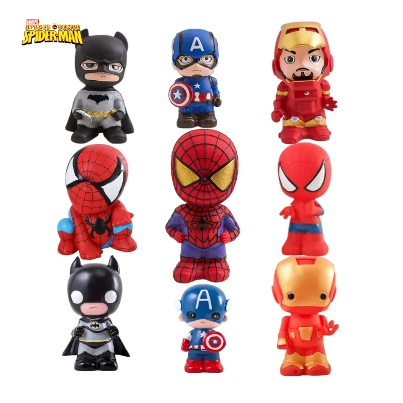 Roztomilé zázraky figúrky anime spiderman železo America Captain America Hulk Avengers originalita originalita prasiatka banka pre deti