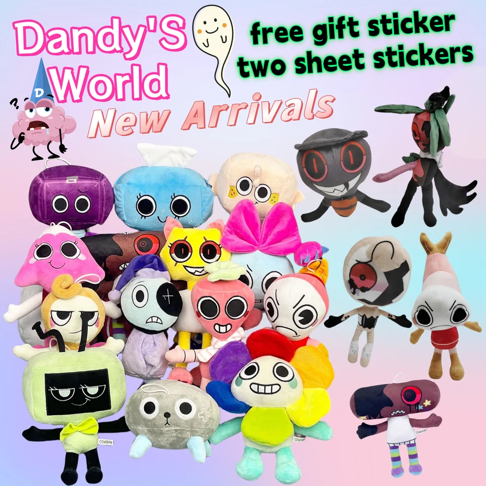 Roztomilý Dandy's World Plush Game Dandy World Scrot Soft Soft Screed Plush Toy Cute Plushie vankúš na vianočné darčeky