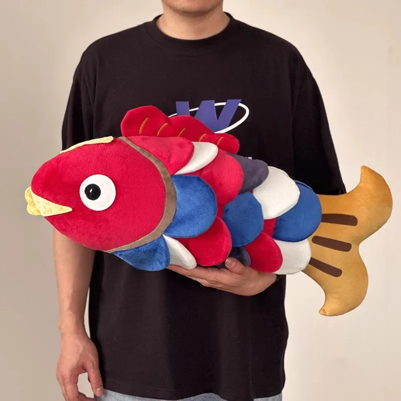 Roztomilý farebný kapr koi plyšový hračkársky obrie karikatúra rybie zvierat vankúš vankúš vankúš dievčenský darček vianočný darček deco 26inch 65 cm dy10226