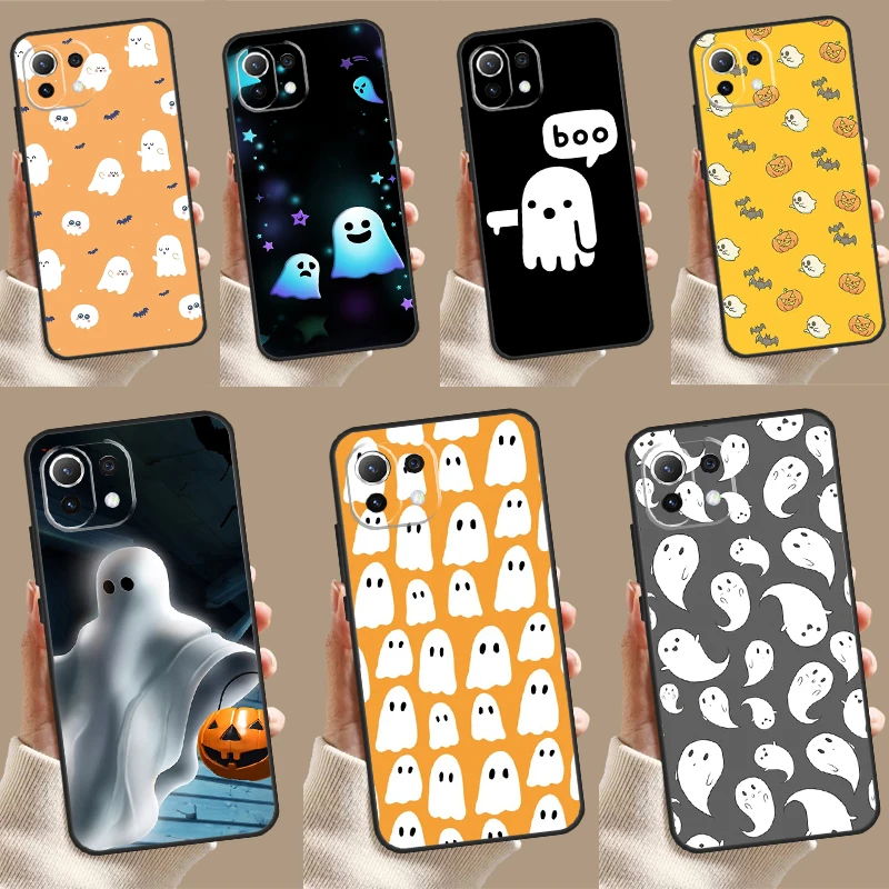 Roztomilý Halloween Ghost puzdro pre Poco M6 F6 X3 X5 X6 Pro M5S F3 F5 Xiaomi 13 14 Ultra 12 Lite 11T 12T 13T Pro Cover