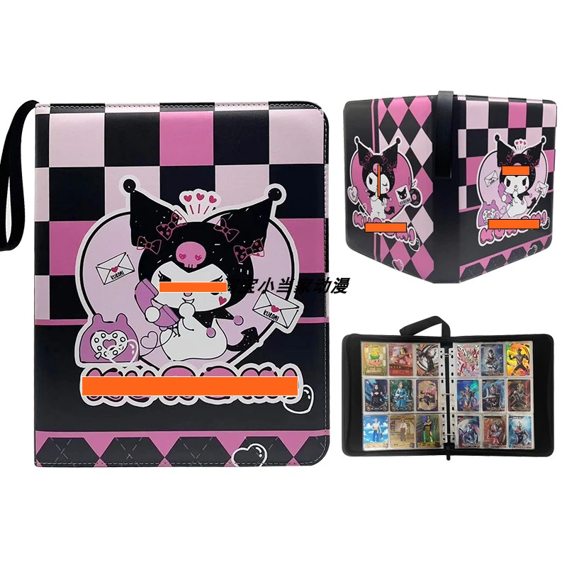 Roztomilý karikatúra A4/A5 Phocard Binder Veľký 9GRID ZBERA KNIHA Zipper PU Leather 3inch Photo album Držiteľ Kórejský KPOP