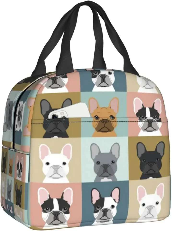 Roztomilý karikatúra Corgi Izolovaný obedový taška pre dievčatá opakovane použiteľný obedový box Work Cool That Bags Boys piknik cestovná krabica
