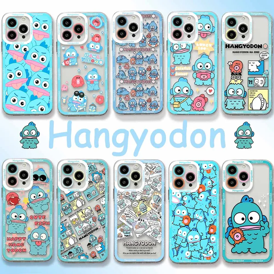 Roztomilý karikatúra Hangyodon Puzdro pre iPhone 15 14 13 12 11 Mini Pro Max x xr xsmax 6s 6 7 8 Plus SE20 Priehľadný obal