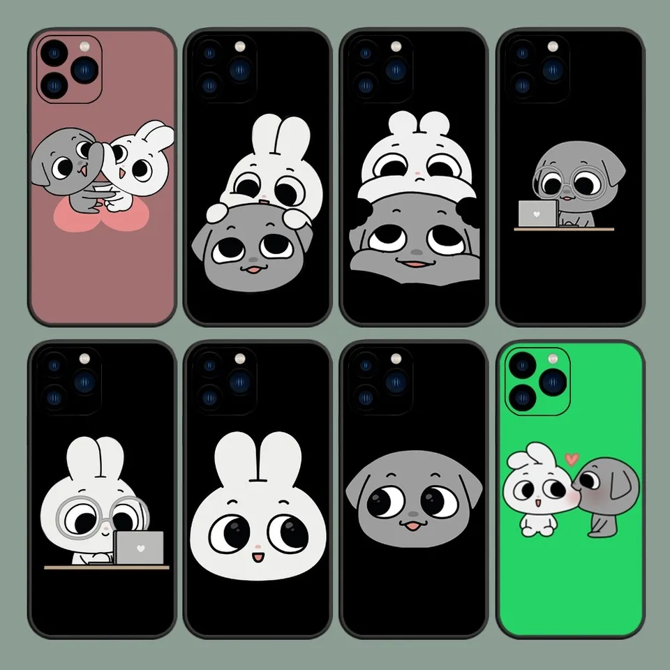 Roztomilý karikatúra K-kkamang Puzdro pre iPhone 8 11 12 13 14 15 Mini x xr xs Pro Max Cover Plus