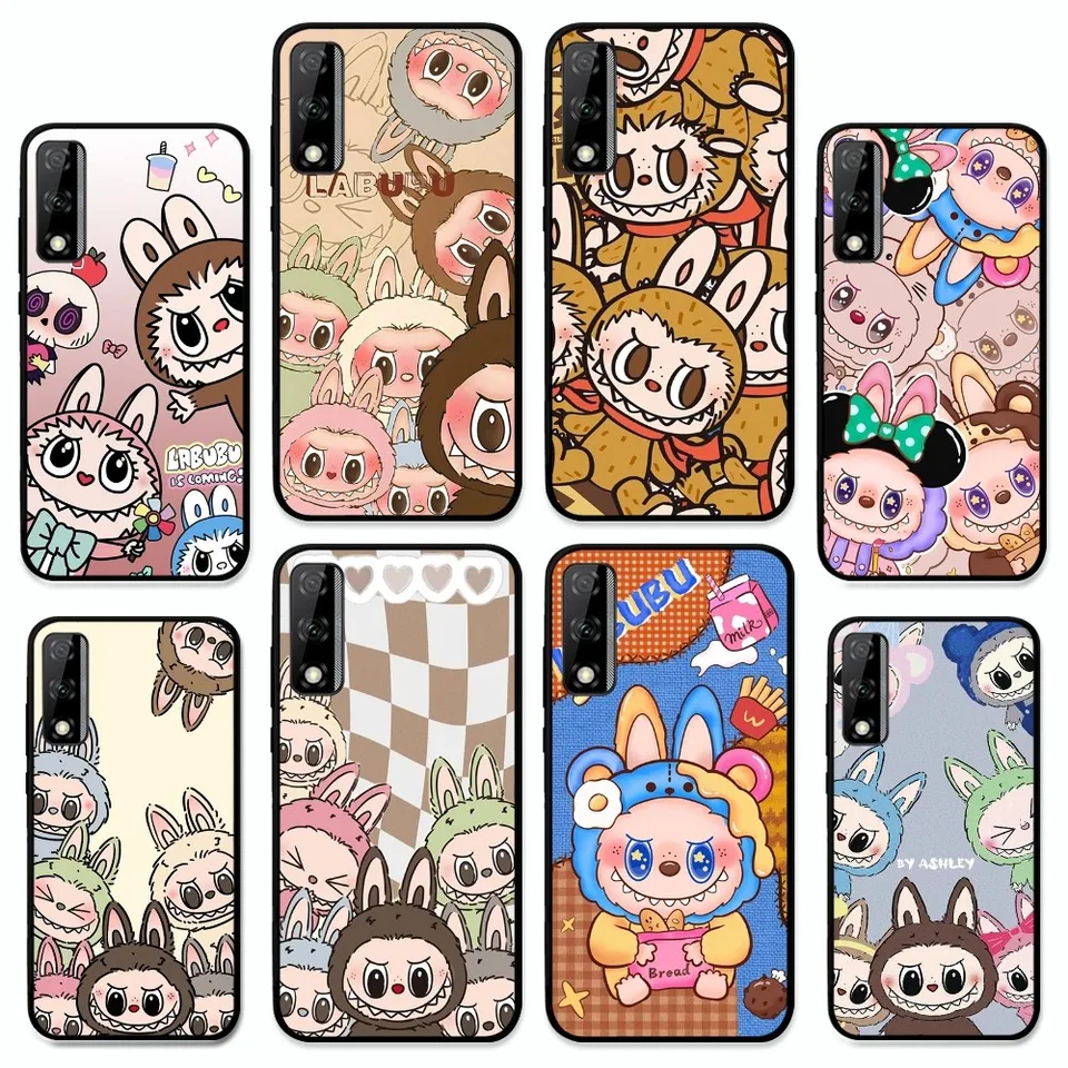 Roztomilý karikatúra Labubu telefónny puzdro pre Huawei Y9 6 7 5 Prime Užite si 7s 7 8 plus 7a 9e 9plus 8e Lite Psmart Shell