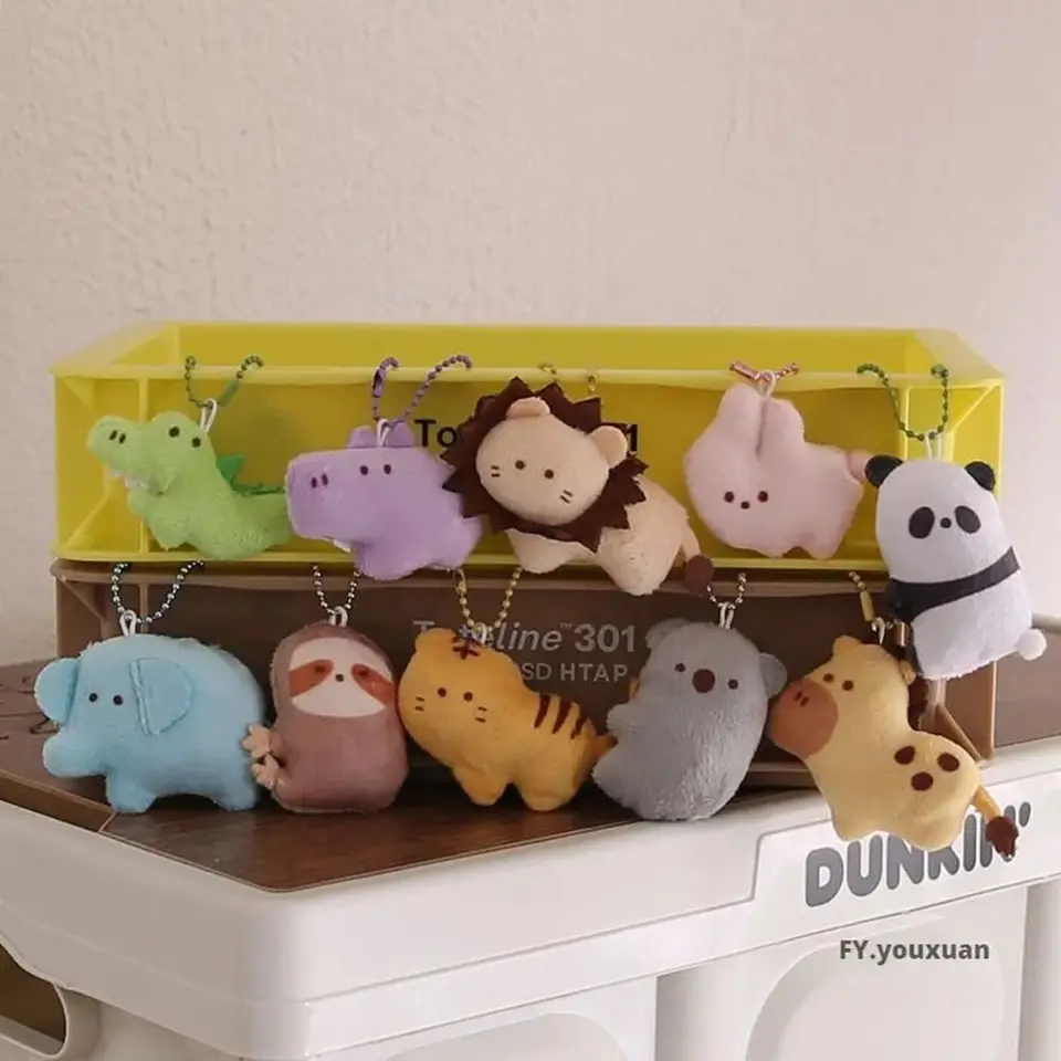 Roztomilý kawaii tiger girl darček pre autá príslušenstvo lev plyšové hračky dievčatá Key Chain Schoolback prívesok Kórejský štýl Key Chain Bag Prívesok