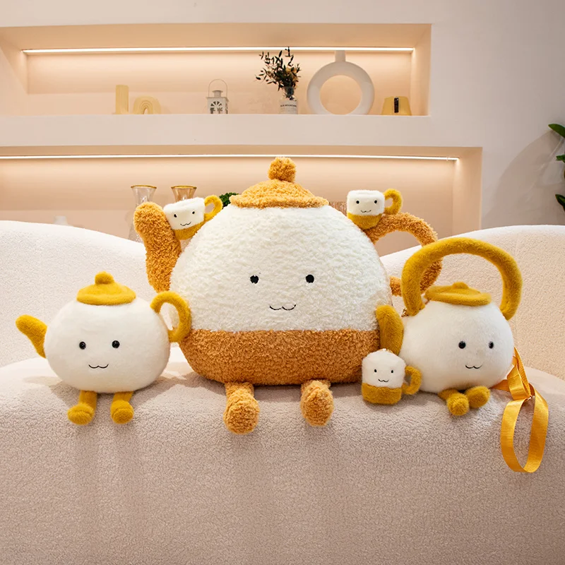 Roztomilý kawaii čajový čaj Čajovňa plyšové hračky Cartoon Cake Doll Doll Tea Real-Life Cup Plushie vankúš mäkký plyšny darčeky pre deti