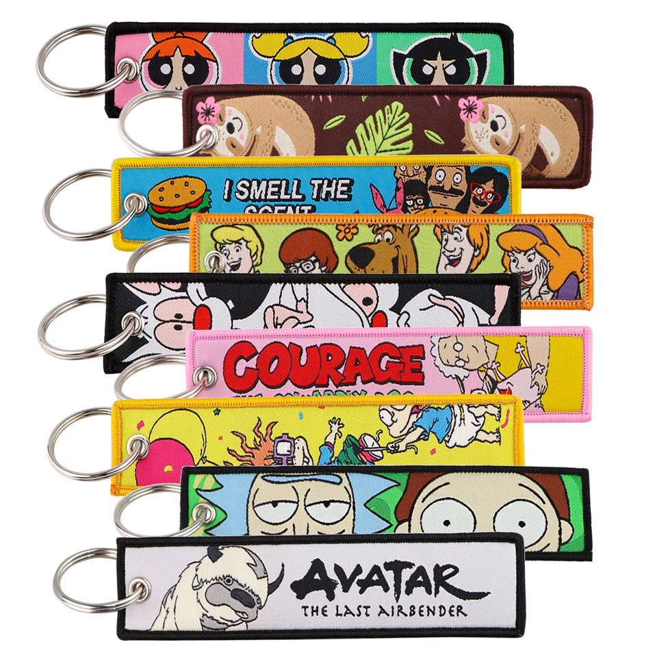 Roztomilý klasický karikatúra Keychain pre motocykle Key Key Ring Key Key Key Key Key Fobs Držiteľ Chaveiro Darcovia Darčeky pre darčeky