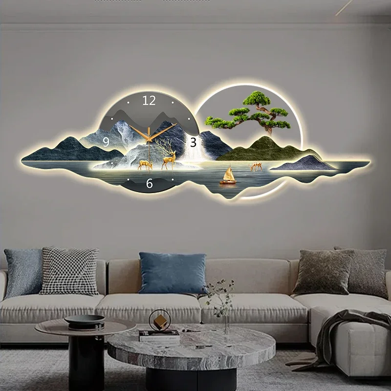 Roztomilý kovový nástenný umelecký mechanizmus steny Mechanizmus minimalistická reštaurácia estetická nástenná hodinky móda orologio da parete domáci dizajn