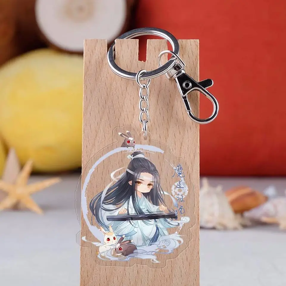Roztomilý kreatívny akrylový lan wangji taška prívesok Grandmaster of Demonic Key Rings