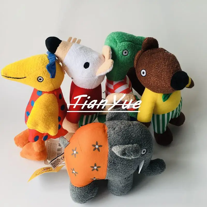 Roztomilý maisy myši a priatelia veveričky Krokodíl vypchaté zvieratá Dolls na darček k narodeninám darček 25 cm