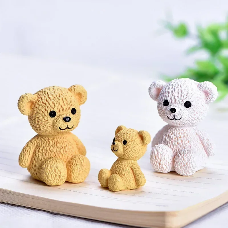 Roztomilý medvedí bábiky DIY DIY hrnca DECONT DECONTHODNÁ ZÁKLADNÁ ZÁKLADNÁ DEOBORT Miniatúrne remeselné domáce dekorácie Detské hračky