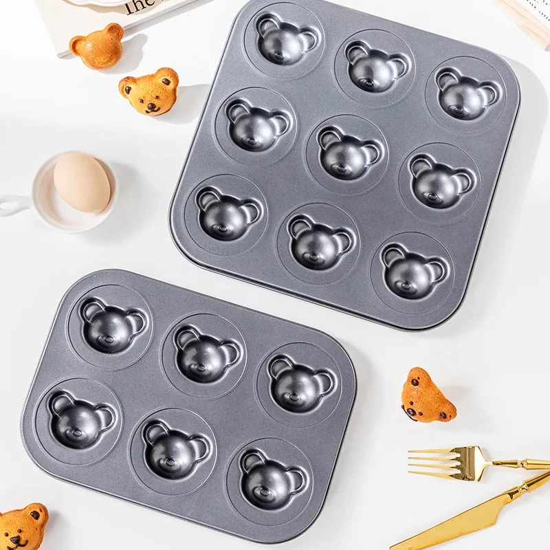 Roztomilý medvedí koláč na pečenie pleseň Nepríjemná čokoládová dezert pečivo pečivo podnos fondant cake dekorácie náradie kuchynský pečivo