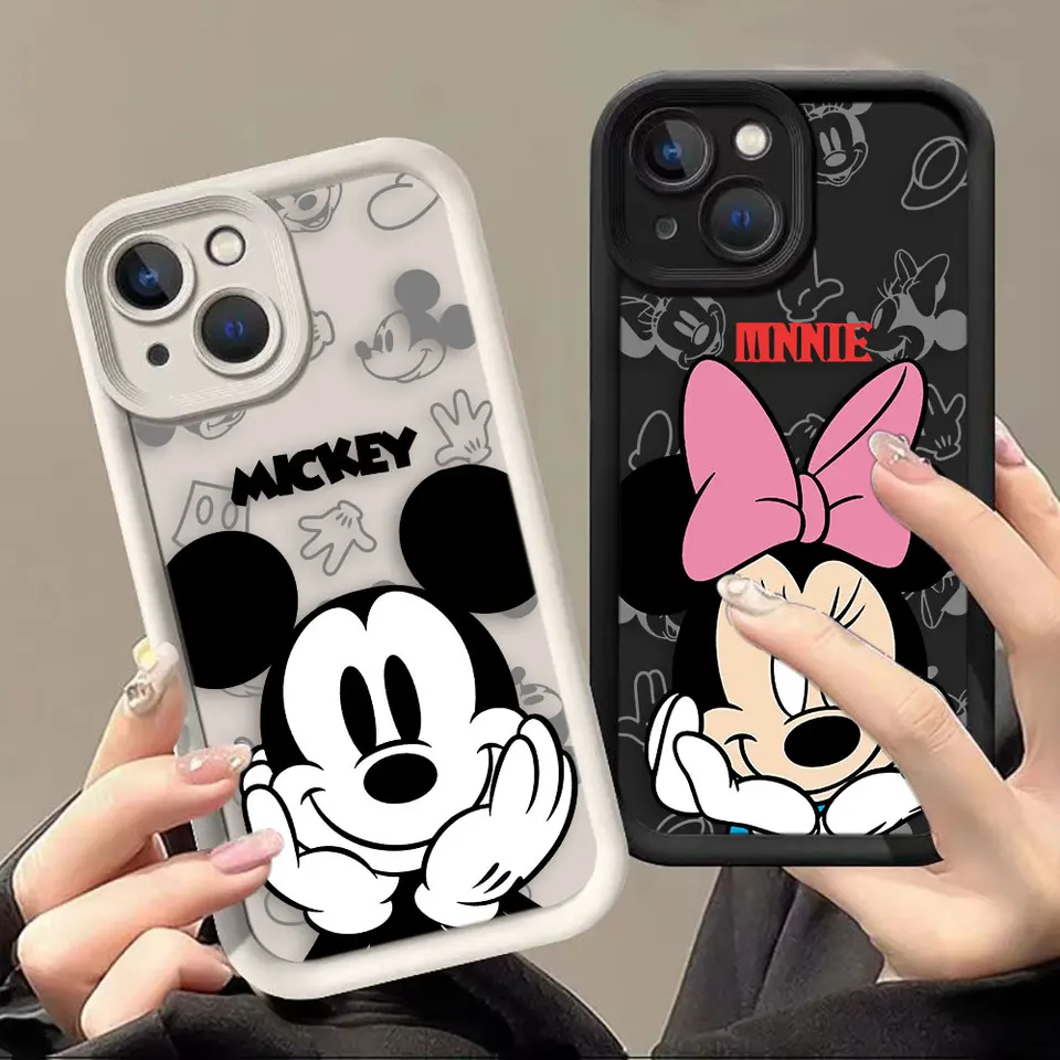 Roztomilý mikkey Minnie Mouse Puzdet pre Realme C21y C30 C33 C35 C53 C55 C63 C65 C67 4G 12 11 8 8i 7i GT 3 6 NARZO 50 PASE SHELL