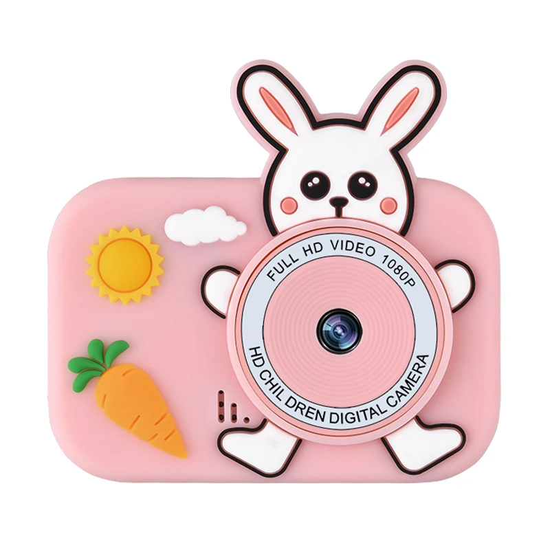 Roztomilý mini digitálny fotoaparát pre deti 2,0 palca ABS Case Games Video DV Fotografie Dual Lens MP3 Player