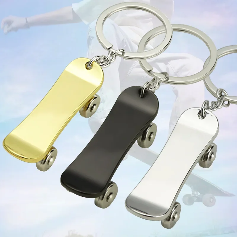 Roztomilý mini prstový skateboard Keychain Ženy Men Zaujímavé simulačné skúter automat