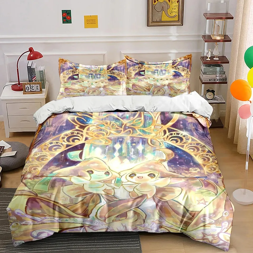 Roztomilý obliečka na obliečky na obliečka na obliečka, posteľ Jirach Set Kids posteľ pohodlie obliečky Double King Size Bed, Domáce dekorácie
