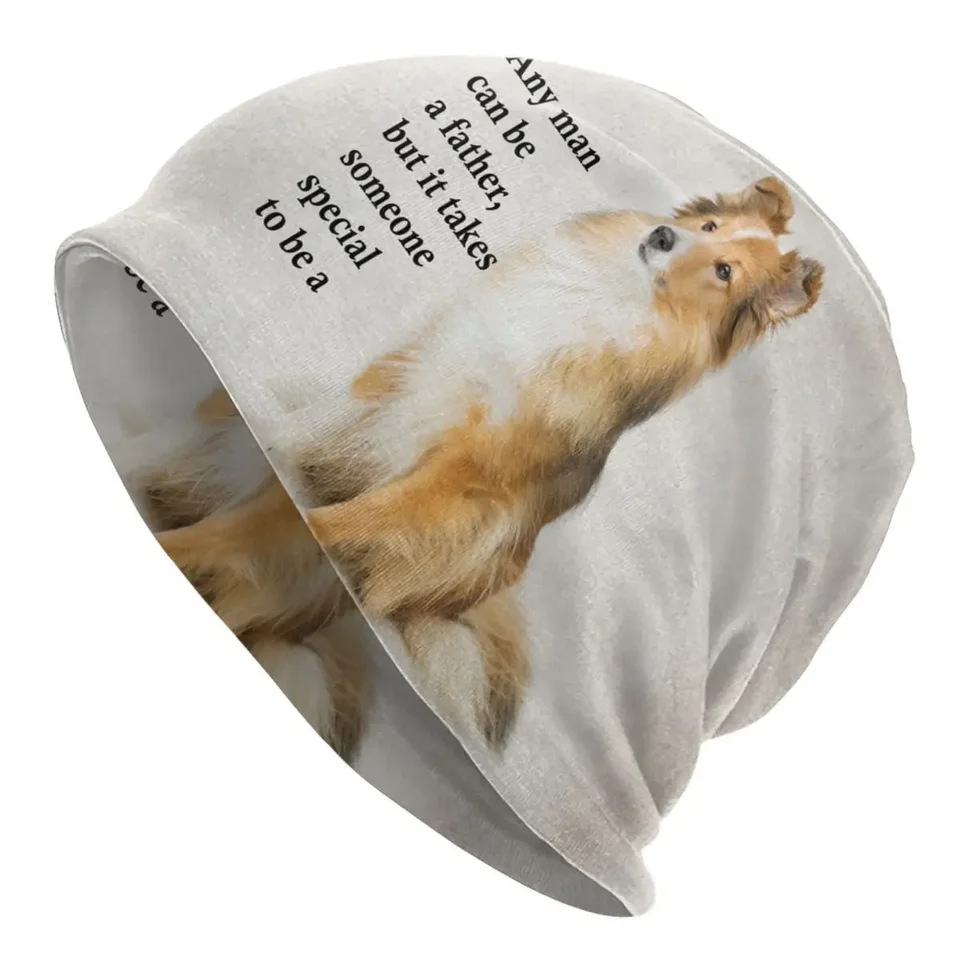 Roztomilý pes, sladké sheltie otec lebky čiapky čiapky unisex na streetwear cleitting klobúk