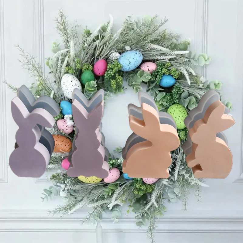Roztomilý pleseň Rabbit Plaster Ornament, aromaterapeutické sviečky na Veľkonočné doplnky