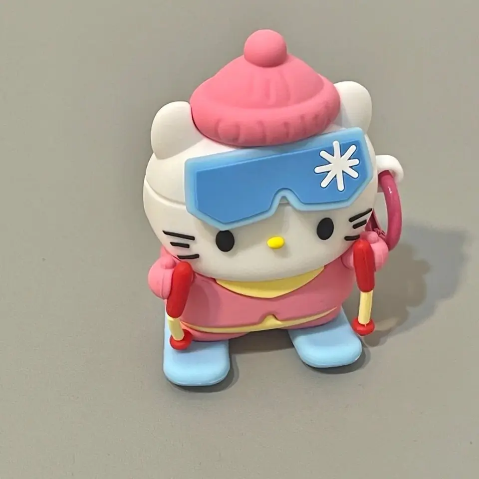 Roztomilý Sanrio y2k Hello KittYS AirPods puzdro Kawaii Cartoon Ski KT Car AirPod 1 2 3 Pro Anime Anime Ochranné obaly Girl Girl