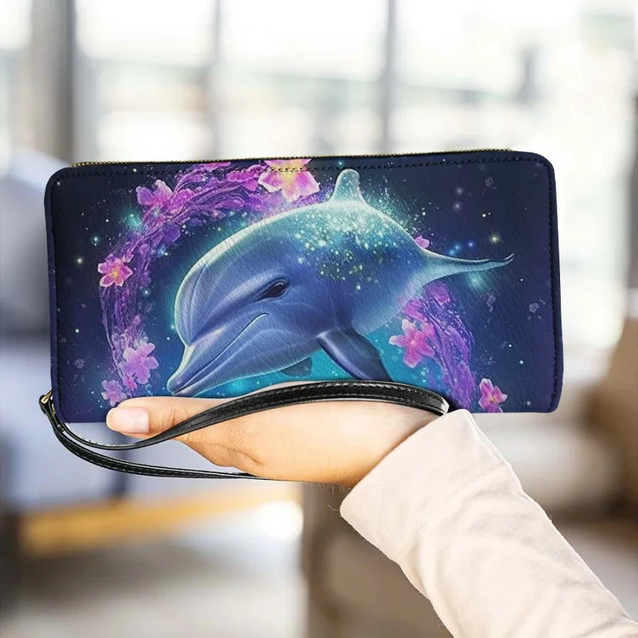 Roztomilý sen Dolphin Cupere Outdoor viac-karty sloty zips dizajnér luxusné tašky módne karty držiak mince kabelky Sac a Seda femme