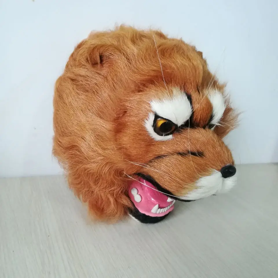 roztomilý simulácia leva hlava model hračky Real Life Lion Resey Resey, Wall Pandent Gift okolo 23x21cm