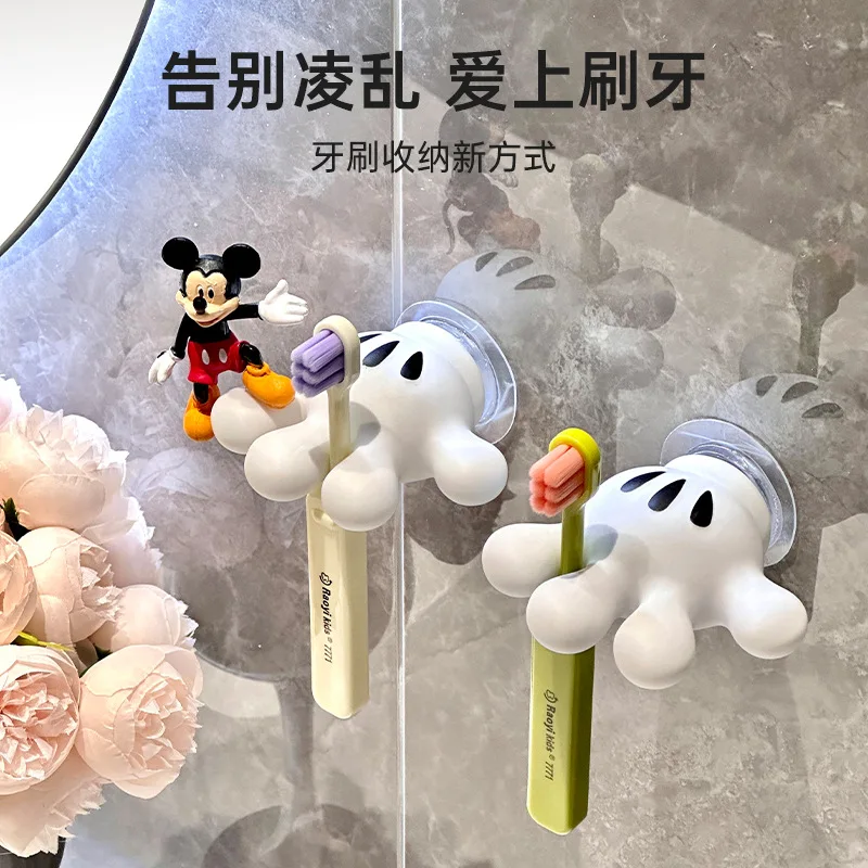 Roztomilý skladovací stojan Disney Mickey Storage Roztomilý multifunkčný úložný stojan Kawaii Car Adhesive Hook Data Data Storage Hook