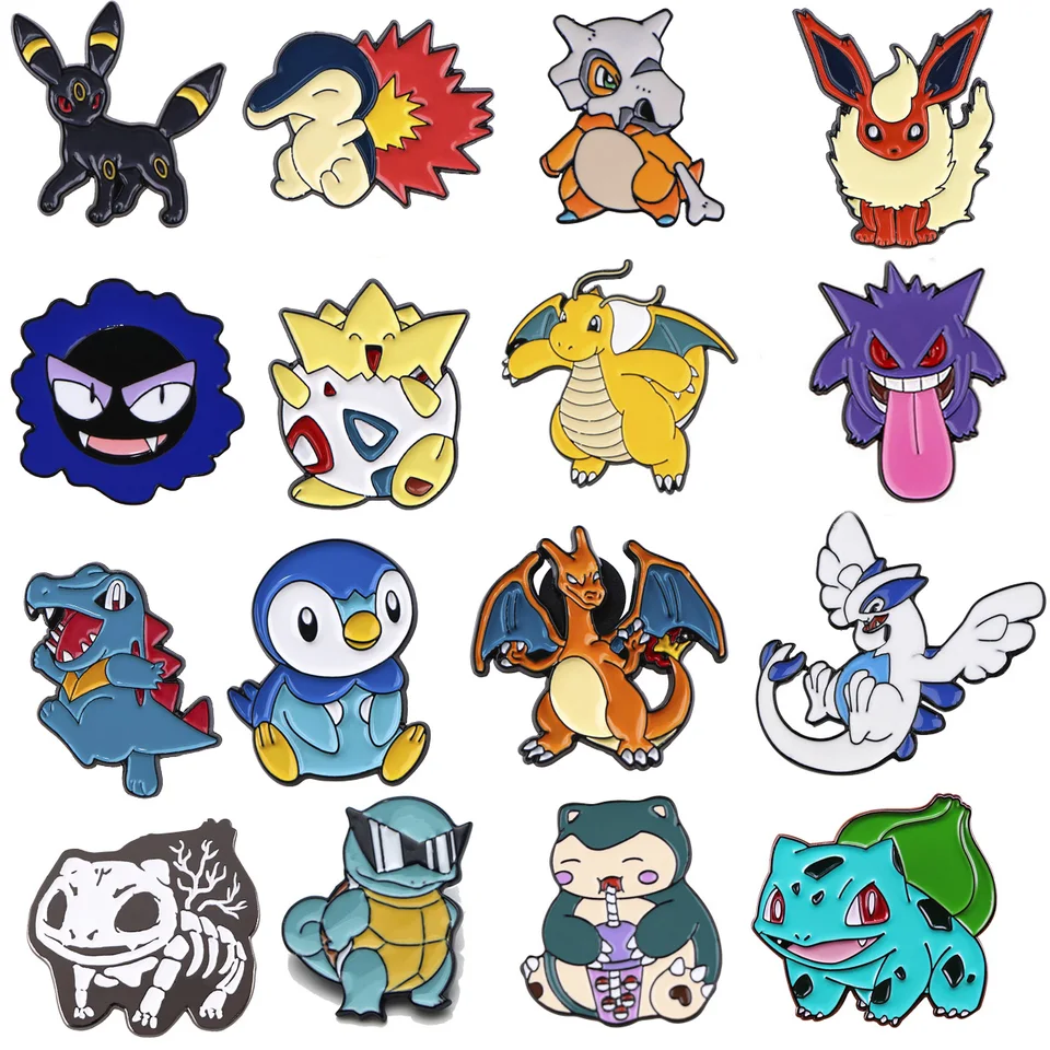Roztomilý smaltový pin anime figúrky brošne BAG klošné odznaky na batoh dekoratívny šperk