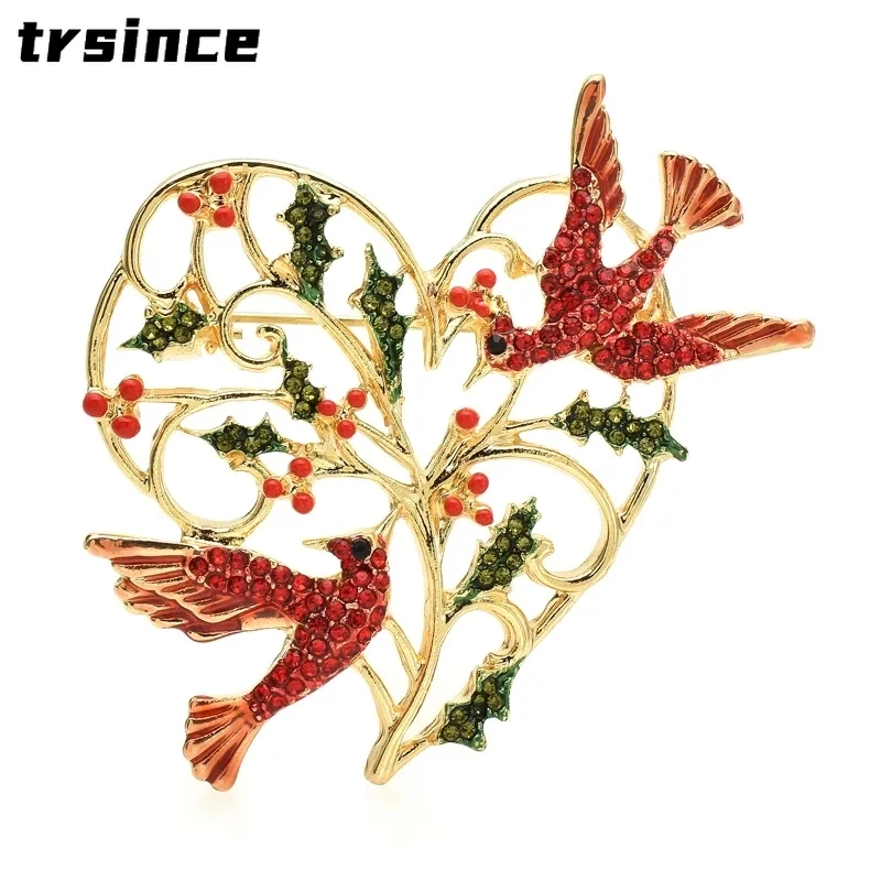 Roztomilý tvar Láska LALLING a SRDCE BROONES PRE ŽENY UNISEX SMLÝ DOBAJTE SPOLOČNOSTI PRIESTOR BILD BIRD FLOWS KVETY BROOCH PINY