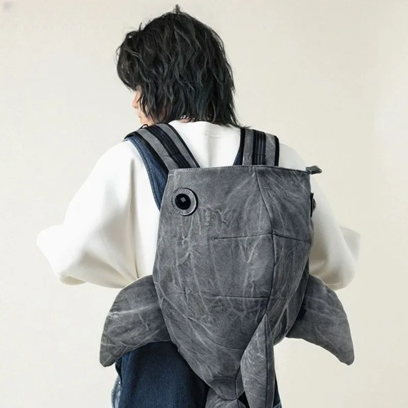 Roztomilý veľryba Tvar batohu odolná veľká kapacita cestovná taška Ženy Muži roztomilé vonkajšie kupujúce bathack Student Schoolbag